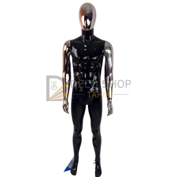 Mannequin homme polyesters , tête et main en argentée YF-351BS