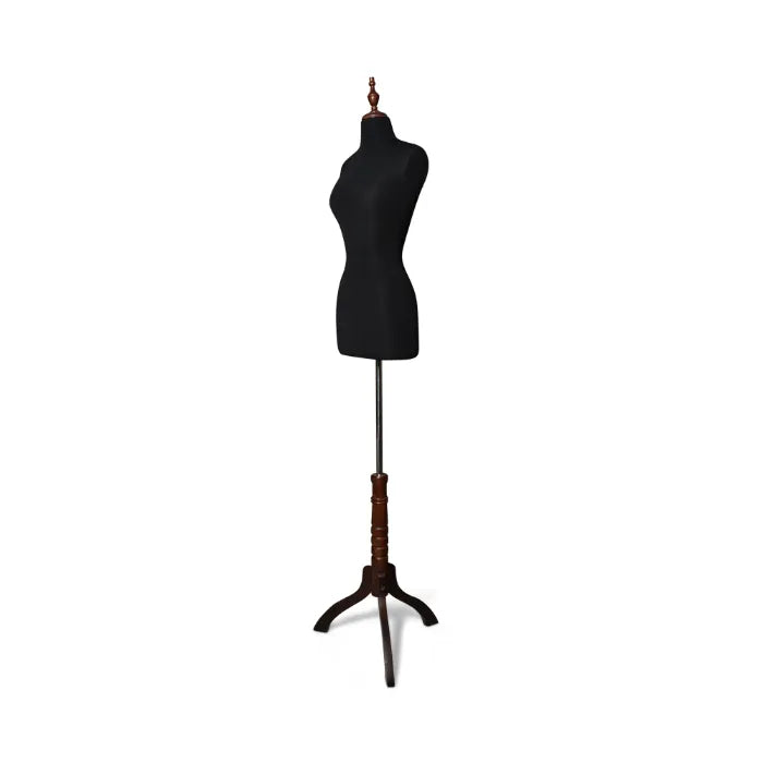 Mannequins de Couture Professionnel Porte Taille 38 avec support en Bois - Blanc