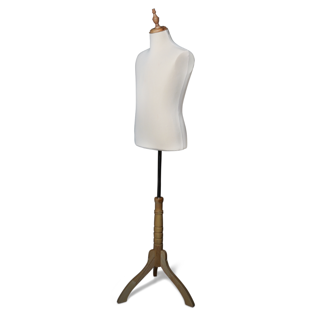 Buste mannequin homme /couture en beige
