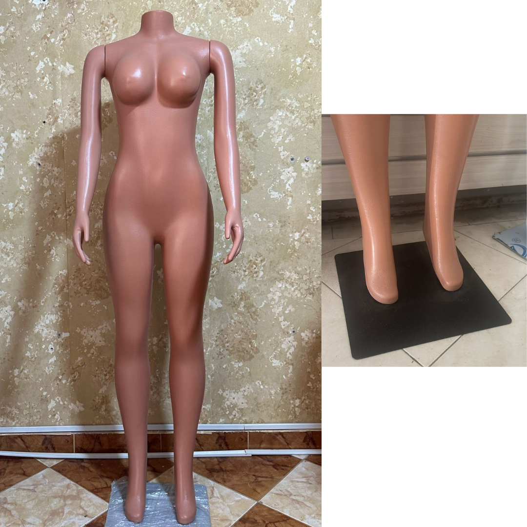 Mannequin Femme Sans Tete En Plastique Avec Support Métallique