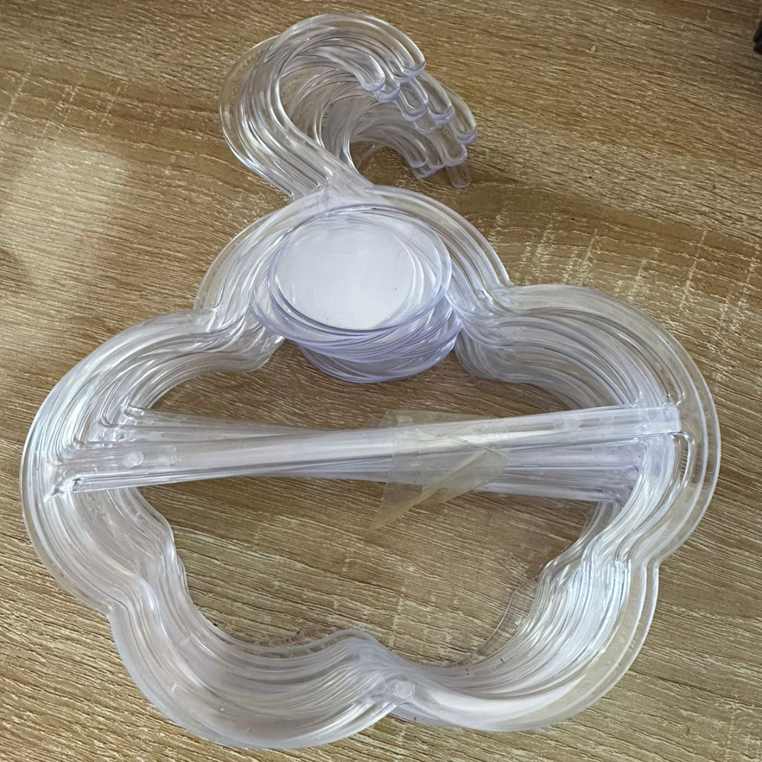Cintre Plastique pour Foulard FLEUR 20 Pièces