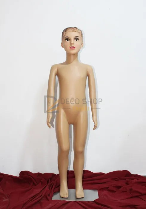 Mannequin de Vitrine Enfant Garçon 110 Cm Avec Support Métallique, Porte Taille 4-6 Ans.