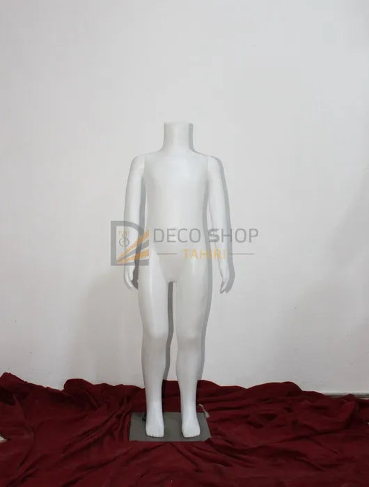 Mannequin de Vitrine Enfant Sans Tete 100 Cm Avec Support Métallique, Porte Taille 3-4 Ans