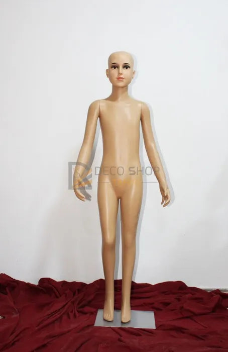 Mannequin de Vitrine Enfant Universelle 130 cm Avec Support Métallique, Porte Taille 8-11 Ans