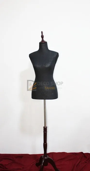Mannequins de Couture Professionnel Porte Taille 38 avec support en Bois - Blanc