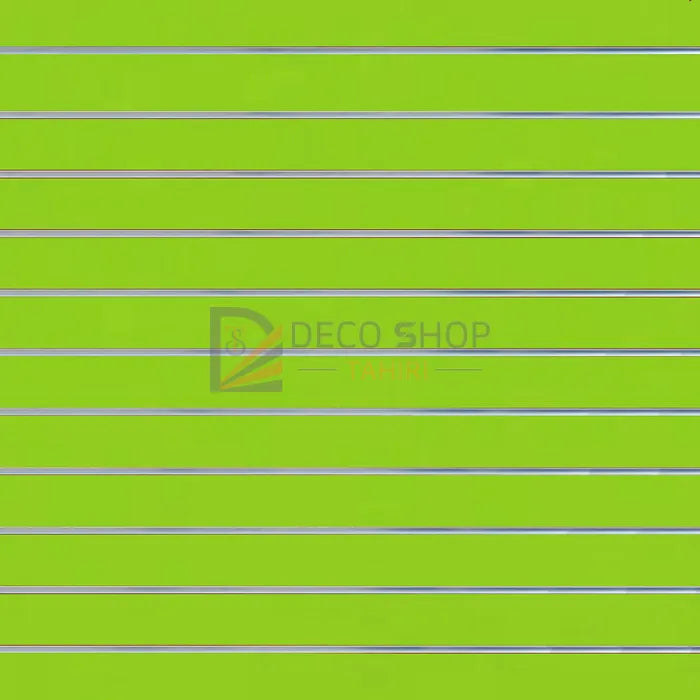 Panneaux MDF Vert Pistache 2,44m / 1,22m 11 Lignes