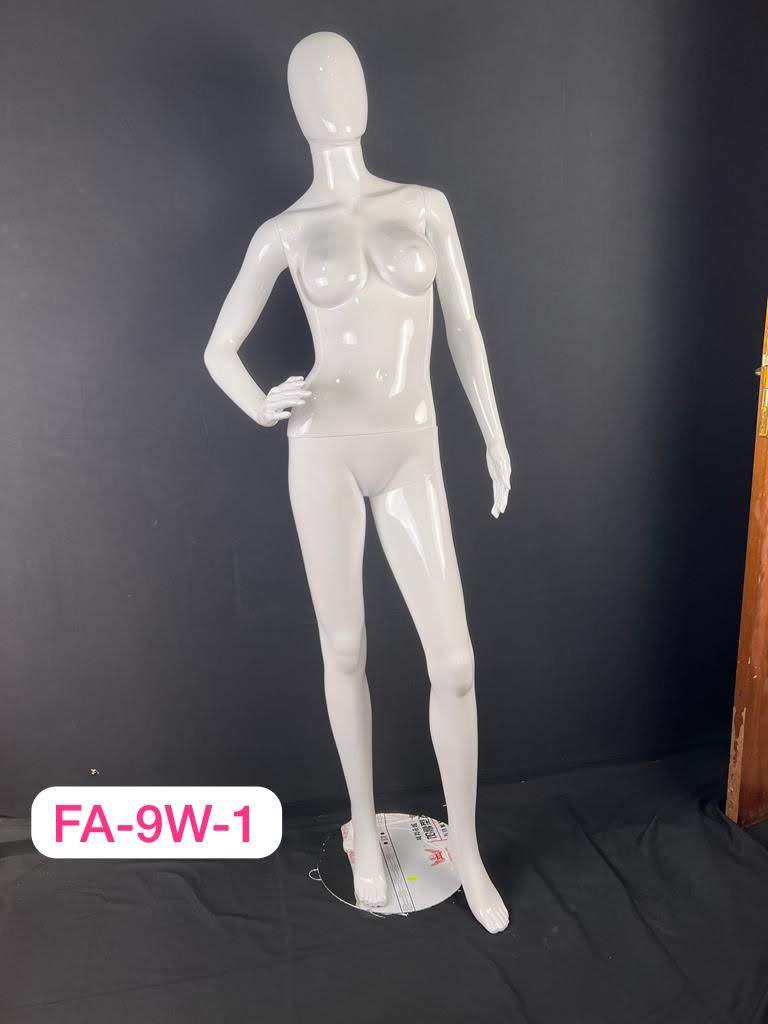 Mannequin femme en polyester blanc FA-9W