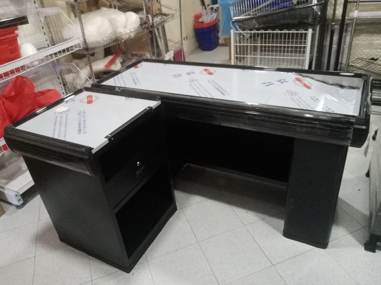 CAISSE TABLE /SUPER MARCHE WHITE /RED