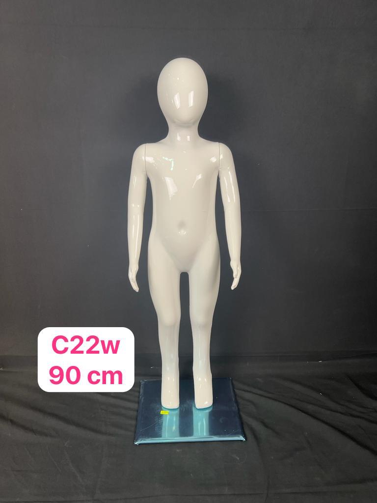 MANNEQUIN ENFANT POLYSTER 90 CM WHITE C22W