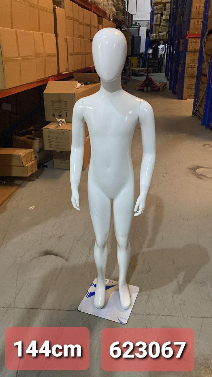 MANQUERIE ENFANT 140CM TETE RAYE WHITE YF-306