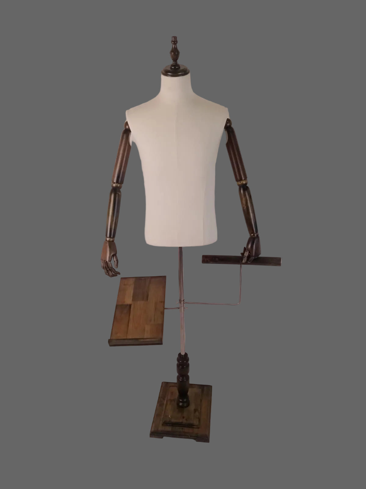 MANEQUIN TAILLEUR HOMME/ SUPPORT BOIS 44CM YF-B311