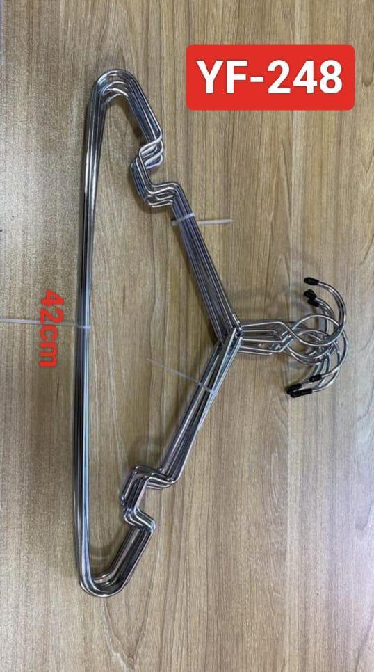 CINTRE/PERCHA FER 42CM MEHFORA CHROME YF-248 / PACK 10PS
