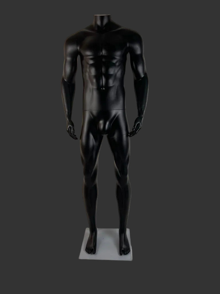 MANEQUIN HOMME SANS TETE SHINY BLACK WBM-1