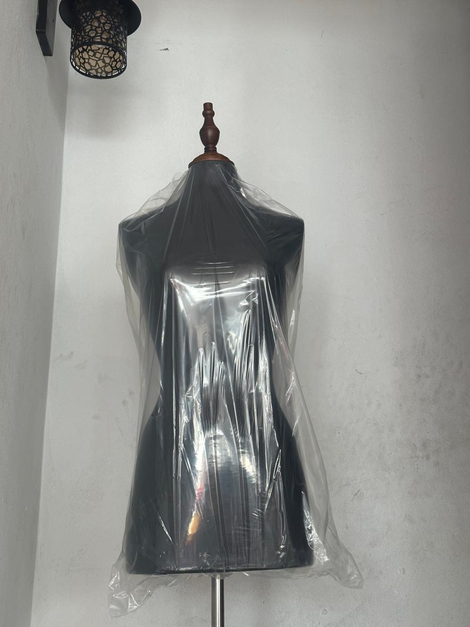 Mannequins de Couture Professionnel Porte Taille 38 avec support en Bois - Blanc