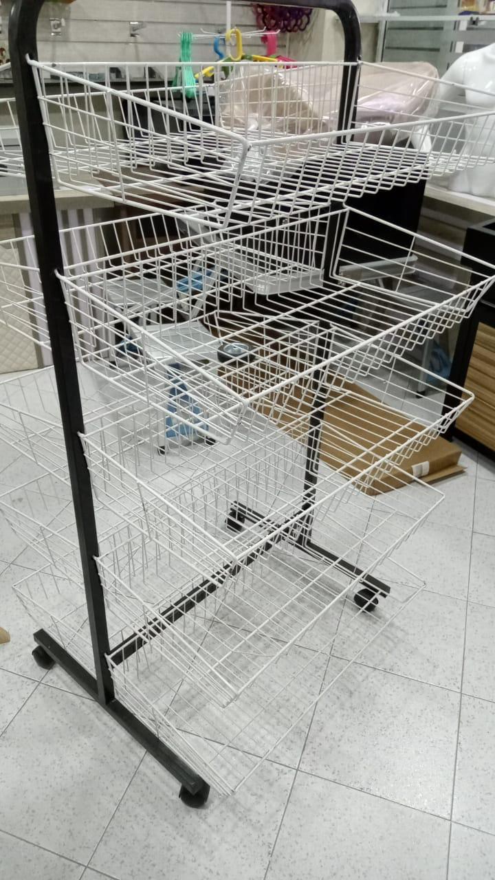 PANIER 10 ETAGER DEUX FACE WHITE / BLACK