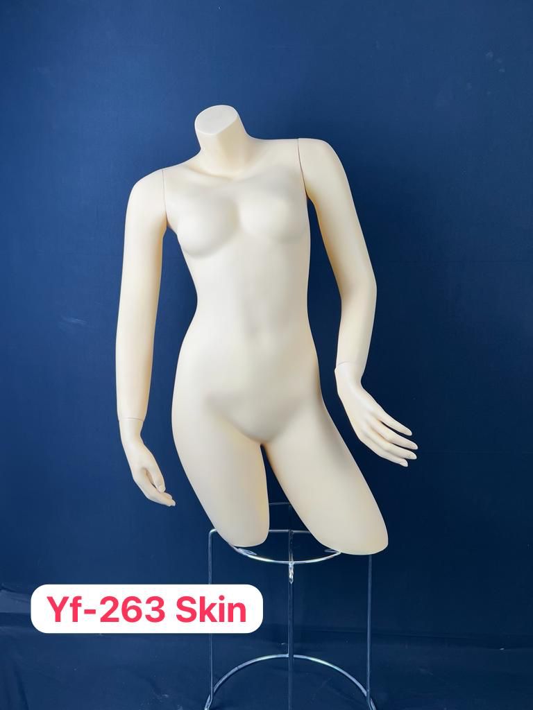 Mannequin femme en polyster demi-corps