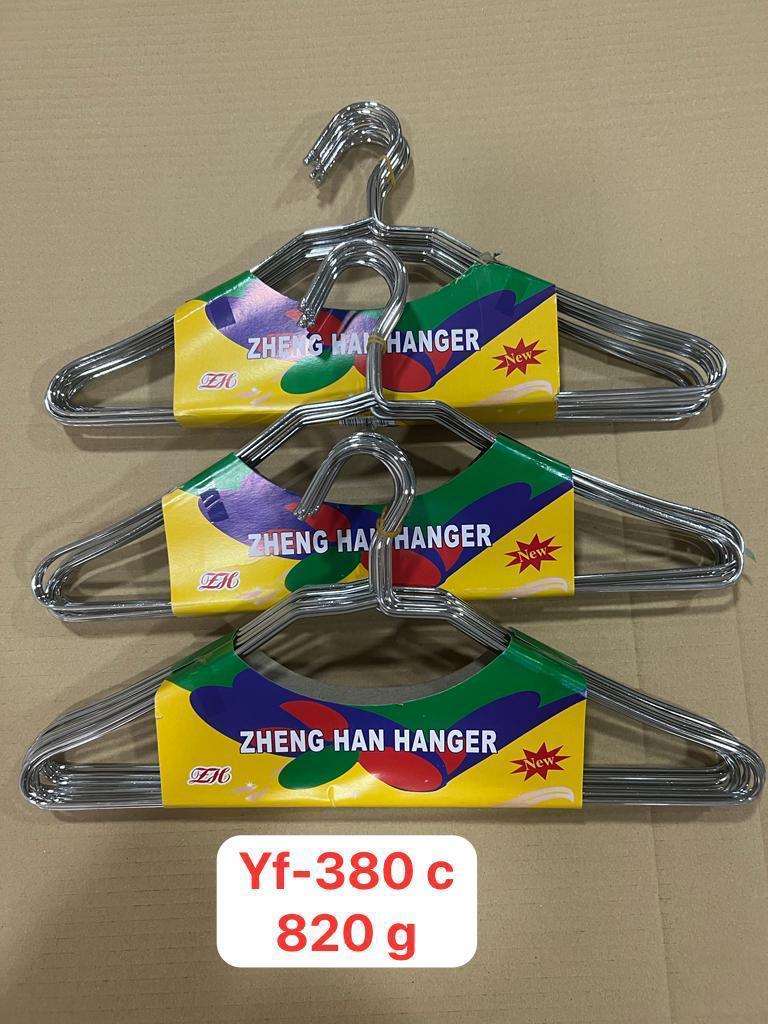 CINTRE/PERCHA FER ZHENG HANGER 820G CHROME 10PCS/PACK