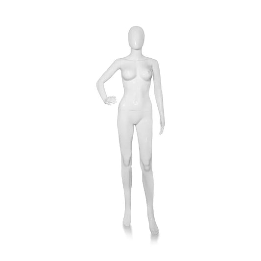 Mannequin femme en polyester blanc FA-11w