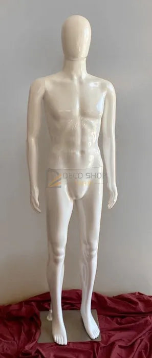 Mannequin Homme classique En Polyester Noir et Blanc Avec Support Métallique