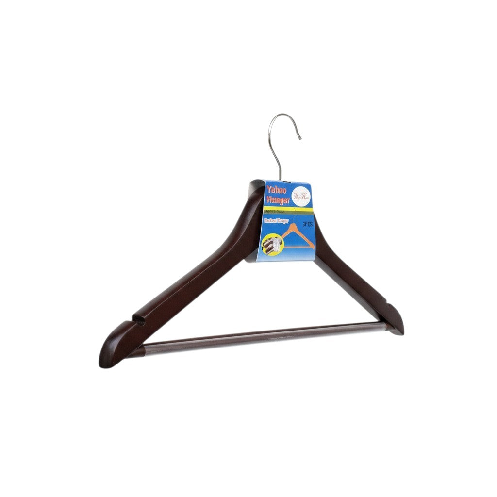 CINTRE EN BOIS COULEUR MARRON