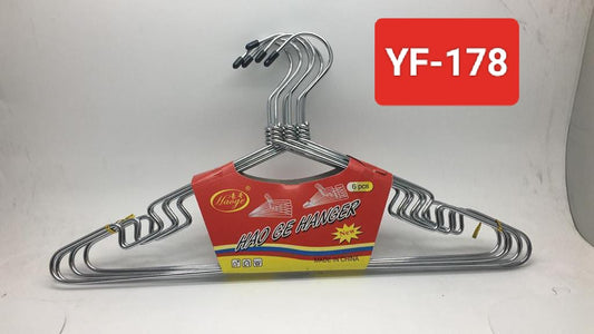 CINTRE FER TETE TOURNAU 6 PCS/PACK MEHFORA CHROME YF-178