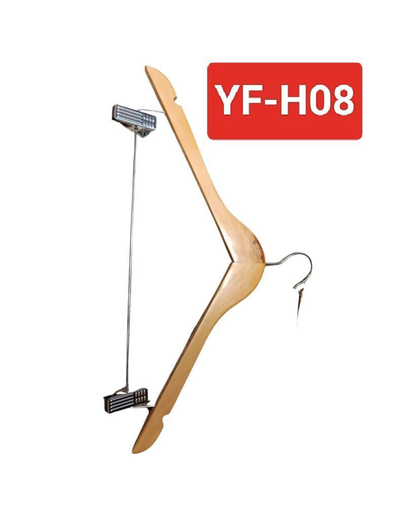CINTRE/PERCHA WOOD TRIANGLE AVEC PINCE YF-H08