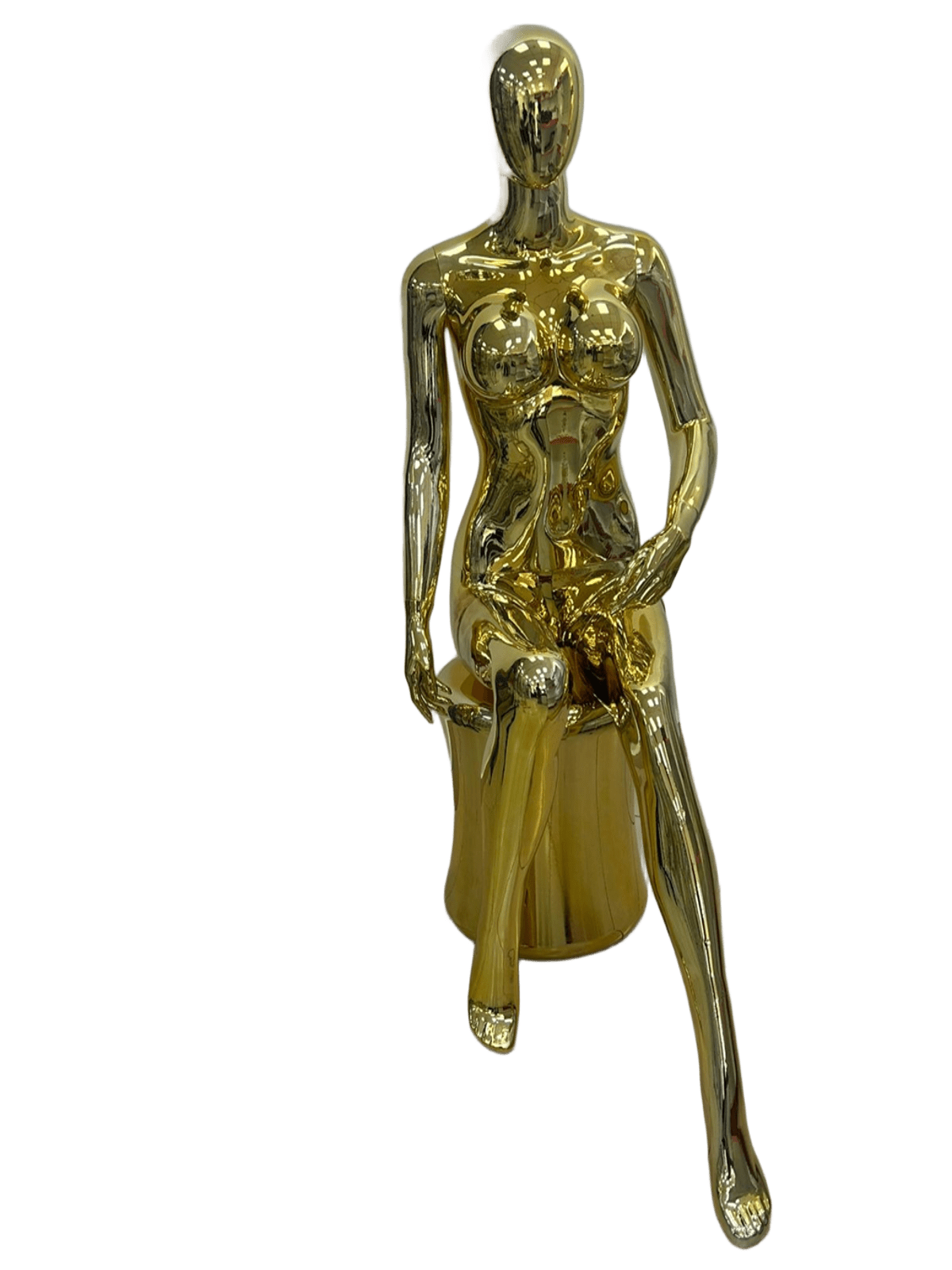 MANEQUIN FEMME ASSIS GOLD BIG SIZE  SST-5