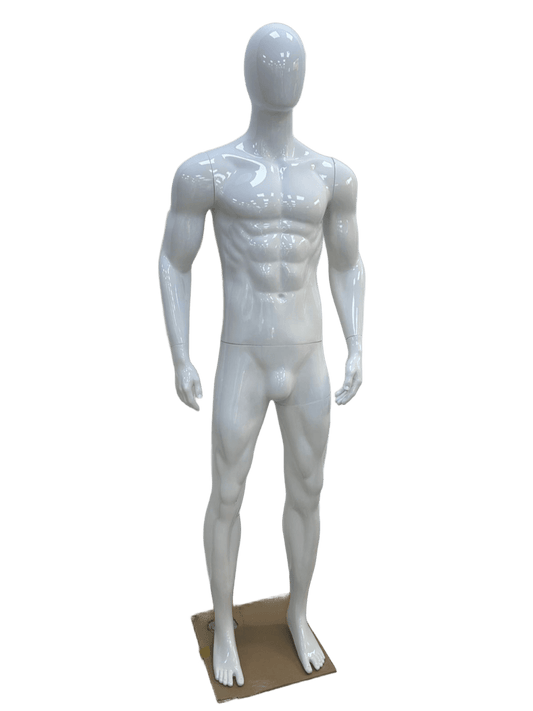 MANNEQUIN HOMME POLYSTER WHITE YF-320W