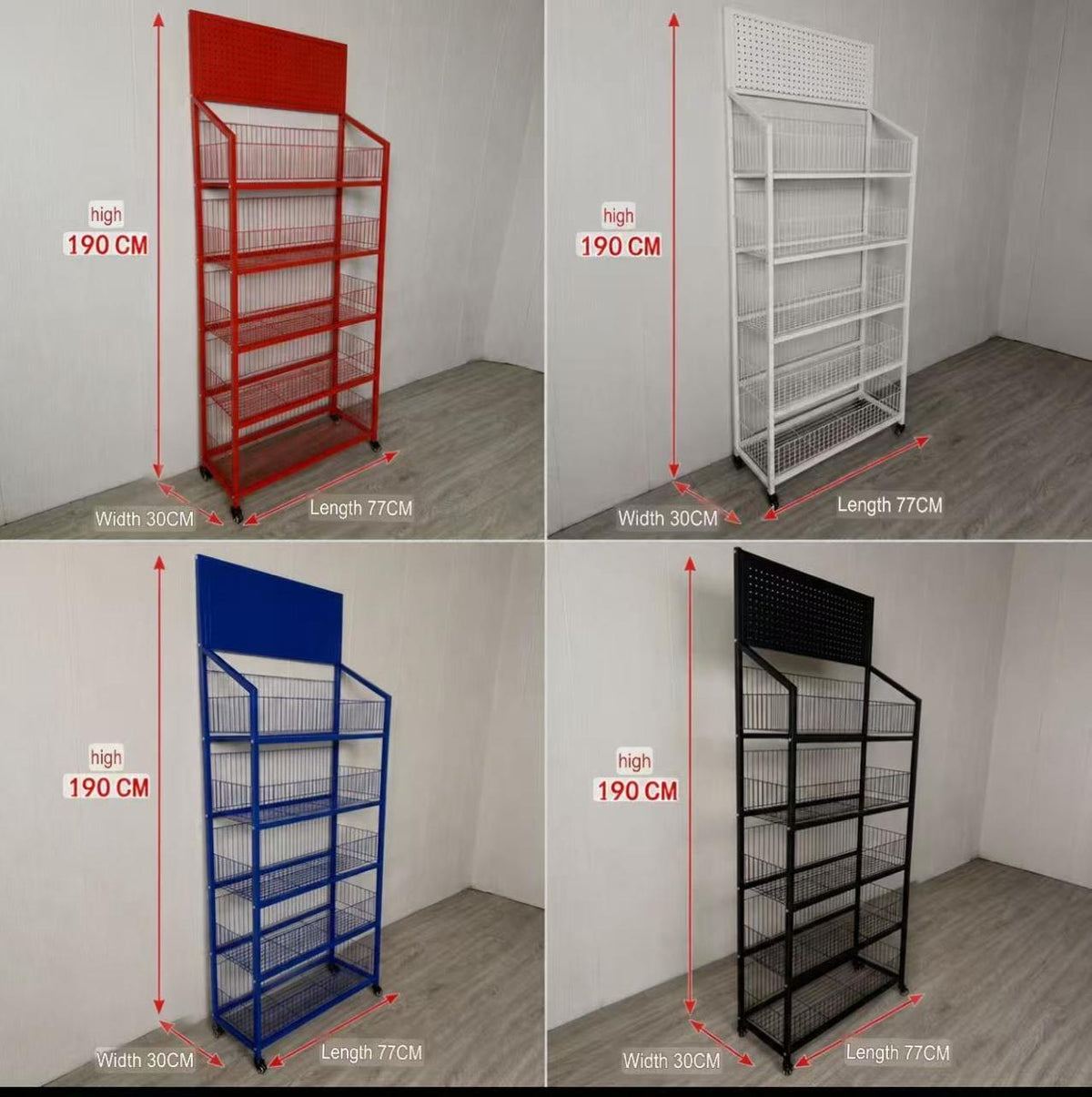 PANIER 5 ETAGE PERFORE 190x77x30 YF-7730
