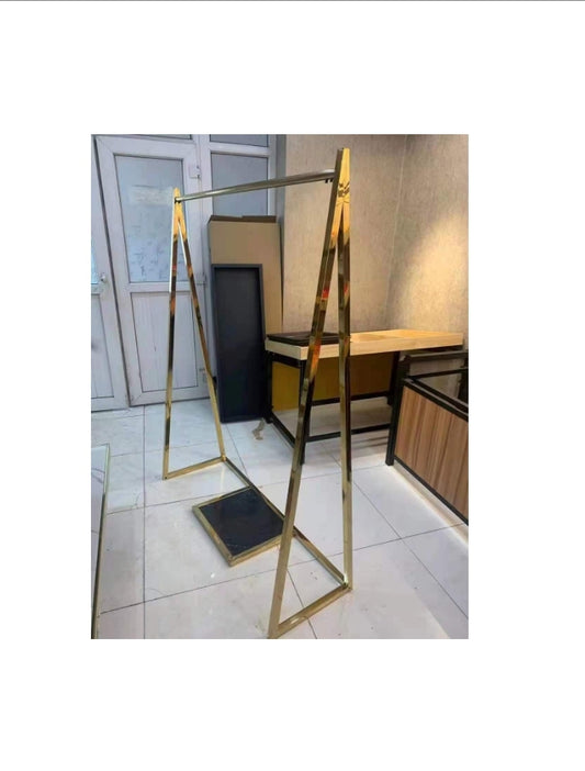 PRESENTOIR/CHARYO+ETAGER BOIS . BLACK-GOLD  YF-ST02