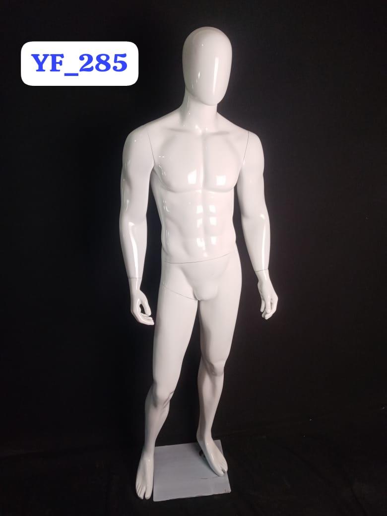 MANEQUIN HOMME FIBRE GLASS BRIGHT BLACK YF-201