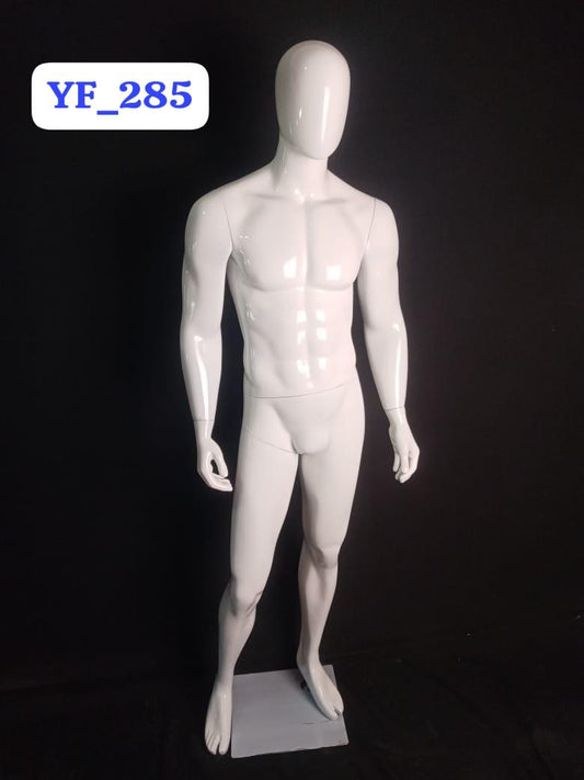MANEQUIN HOMME FIBRE GLASS BRIGHT BLACK YF-201