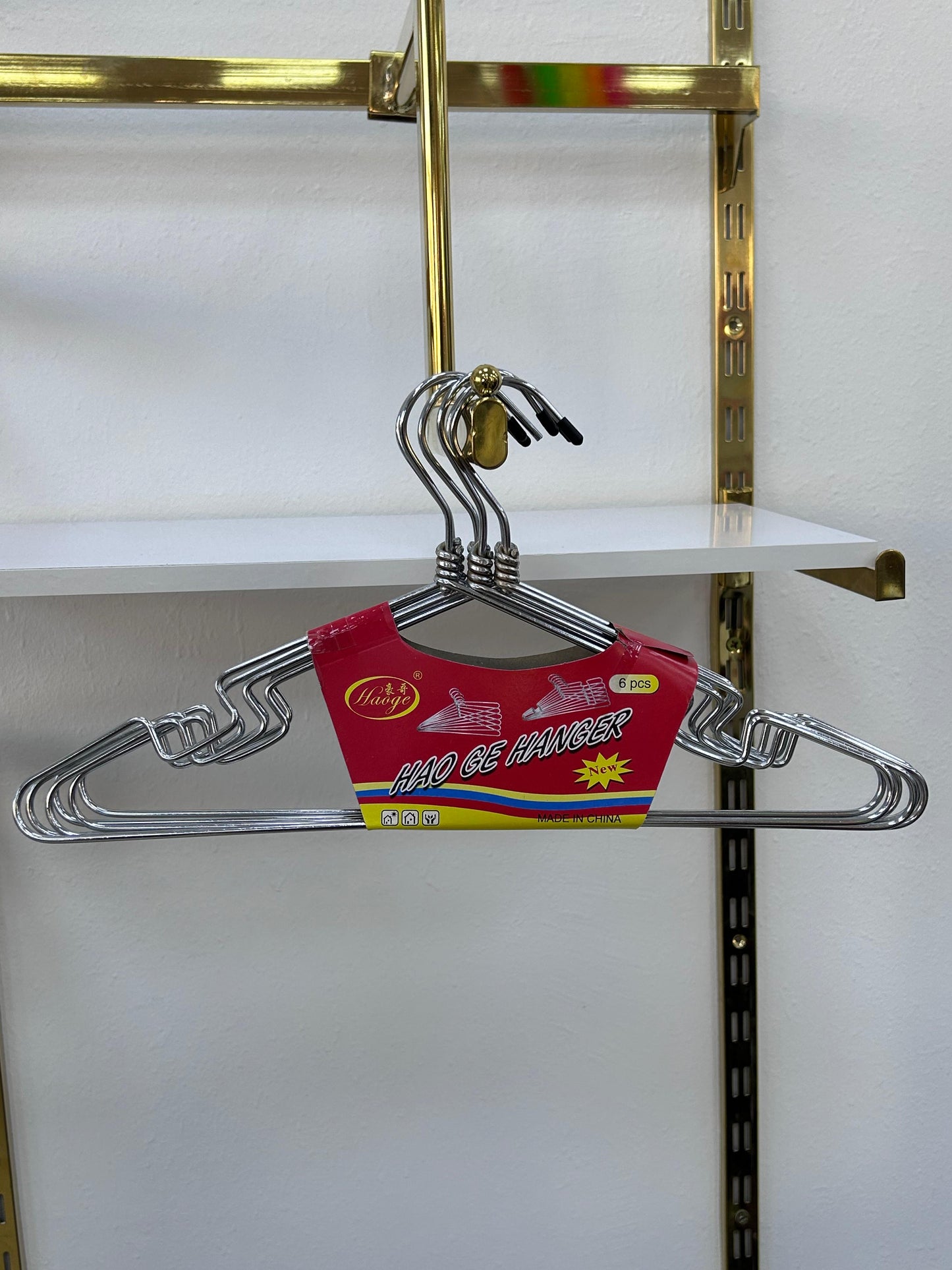 CINTRE FER TETE TOURNAU 6 PCS/PACK MEHFORA CHROME YF-178