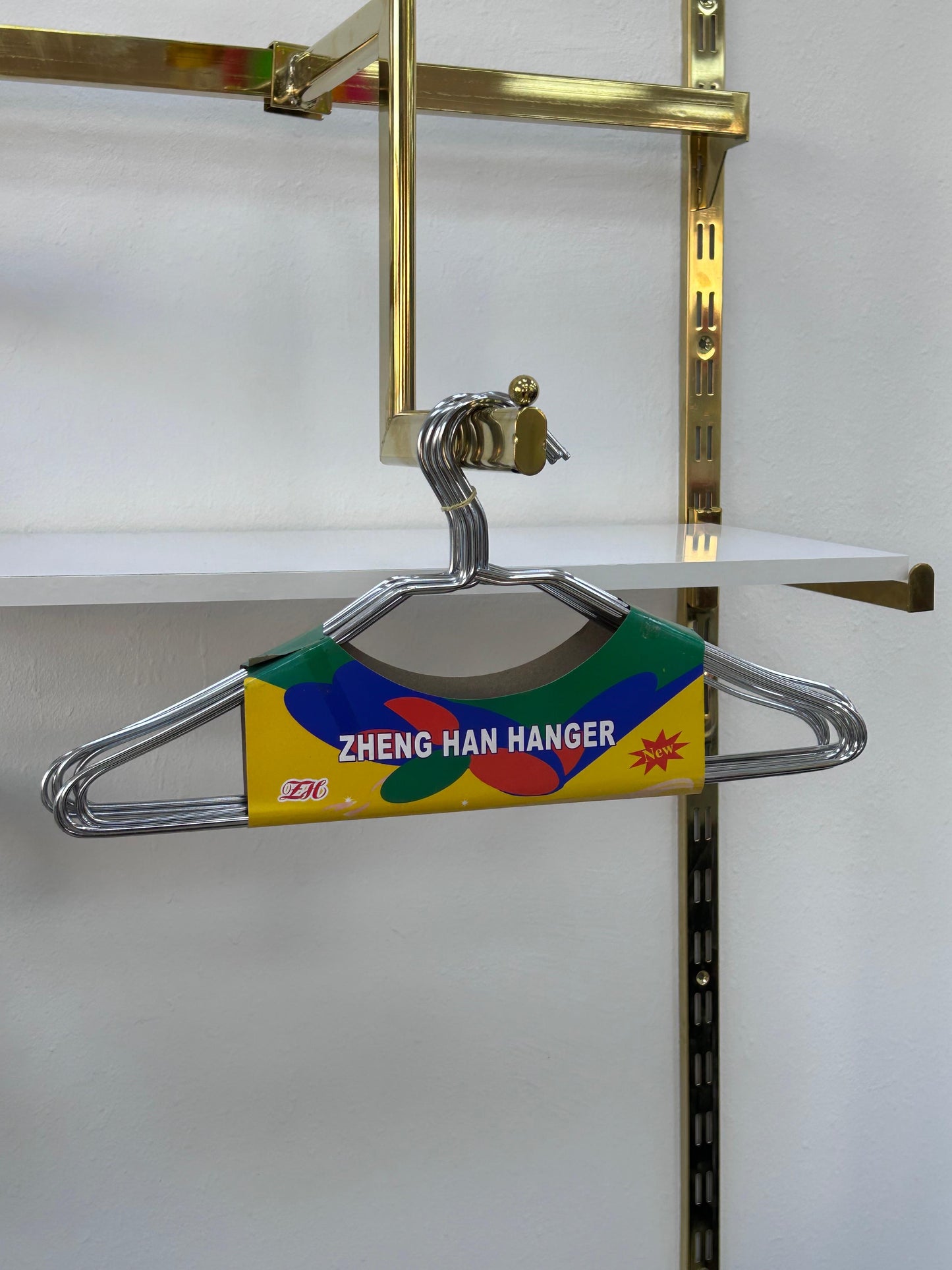 CINTRE/PERCHA FER ZHENG HANGER 820G CHROME 10PCS/PACK