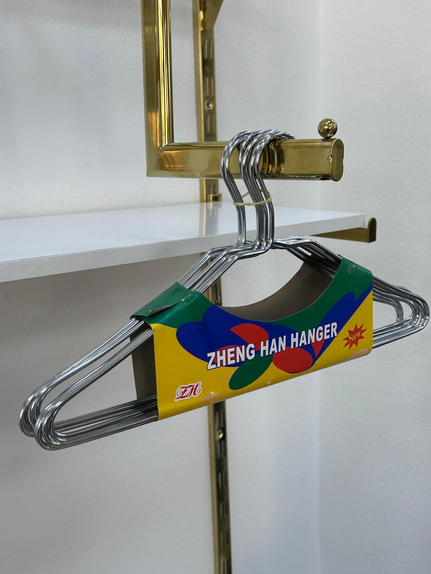 CINTRE/PERCHA FER ZHENG HANGER 820G CHROME 10PCS/PACK