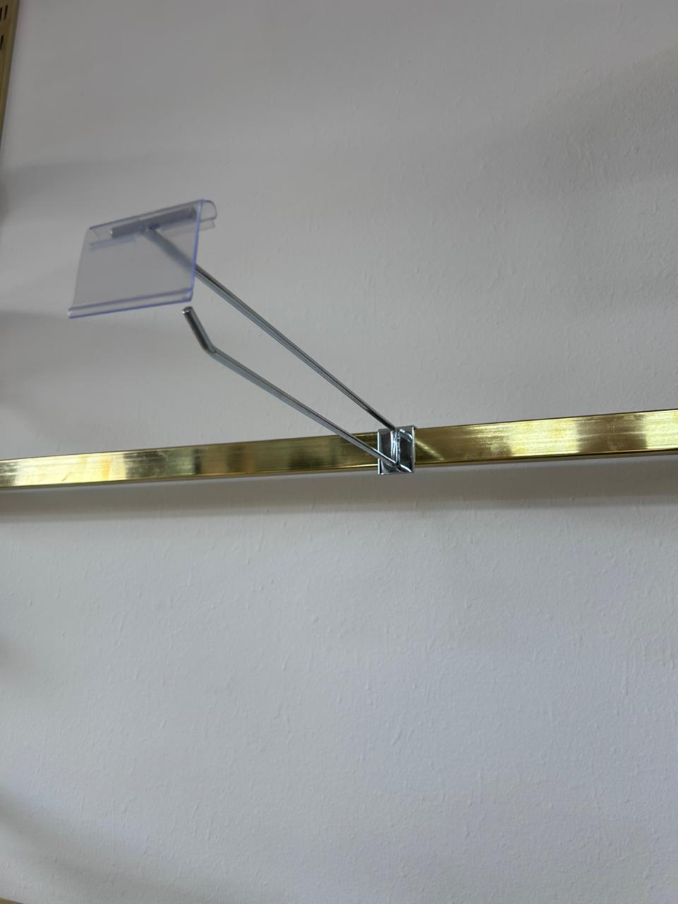 TIGE DOUBLE TICKET/TOBO CARRE  CHROME