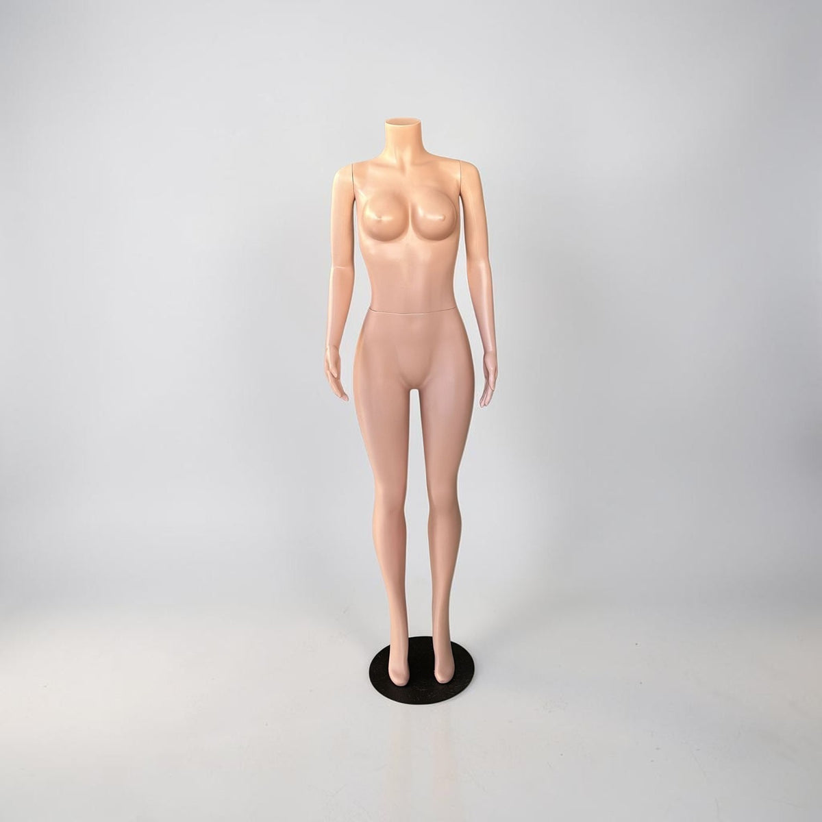 Mannequin Femme En Plastique Sans Tête Avec Support Métallique 04