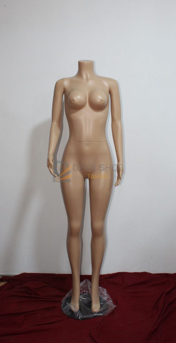 Mannequin Femme En Plastique Sans Tête Avec Support Métallique 04