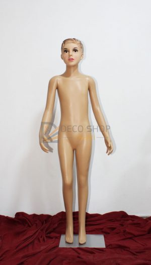 Mannequin de Vitrine Enfant Garçon 130 cm Avec Support Métallique, Porte Taille 8-11 Ans