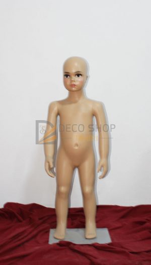 Mannequin de Vitrine Enfant Universelle Fille Et Garçon Avec Support Métallique, 90 Cm Porte Taille 2-3ans