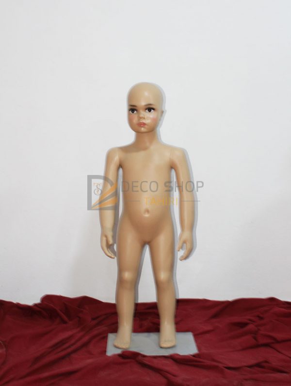 Mannequin de Vitrine Enfant Universelle Fille Et Garçon Avec Support Métallique, 90 Cm Porte Taille 2-3ans
